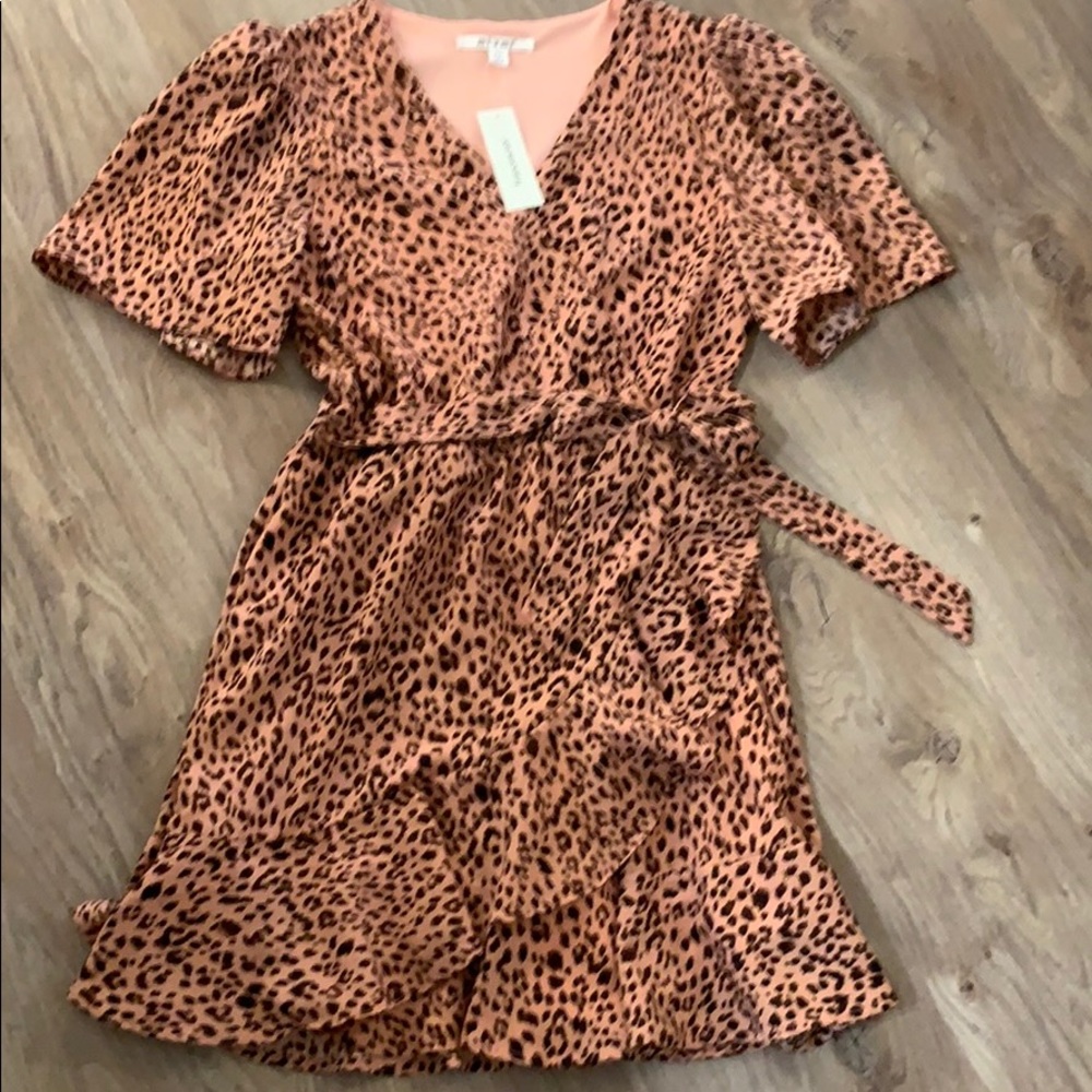 Mi Ami NWT Animal Print Flouncy XS Dress